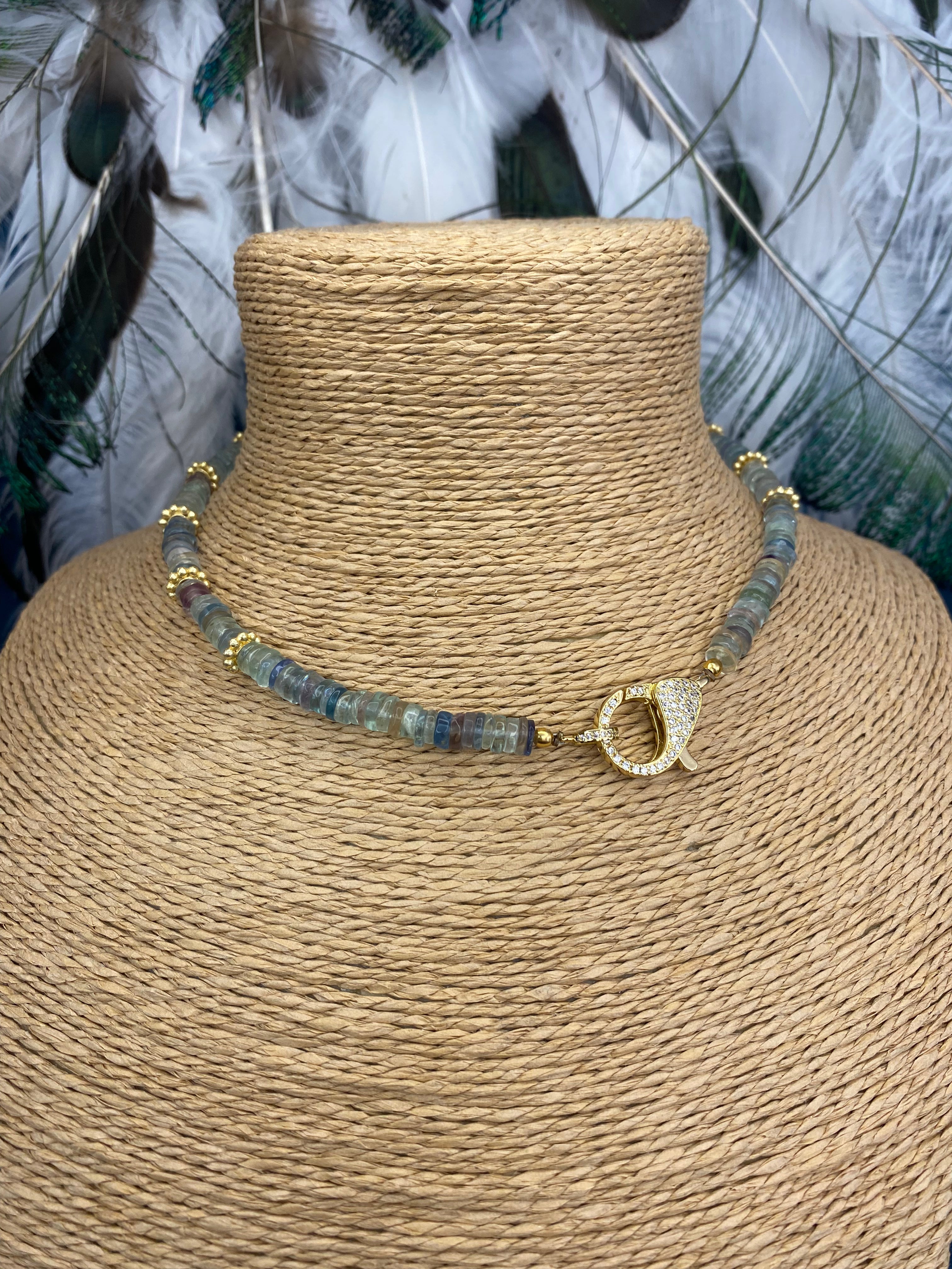Collier Spirit – Fluorite Arc-en-ciel